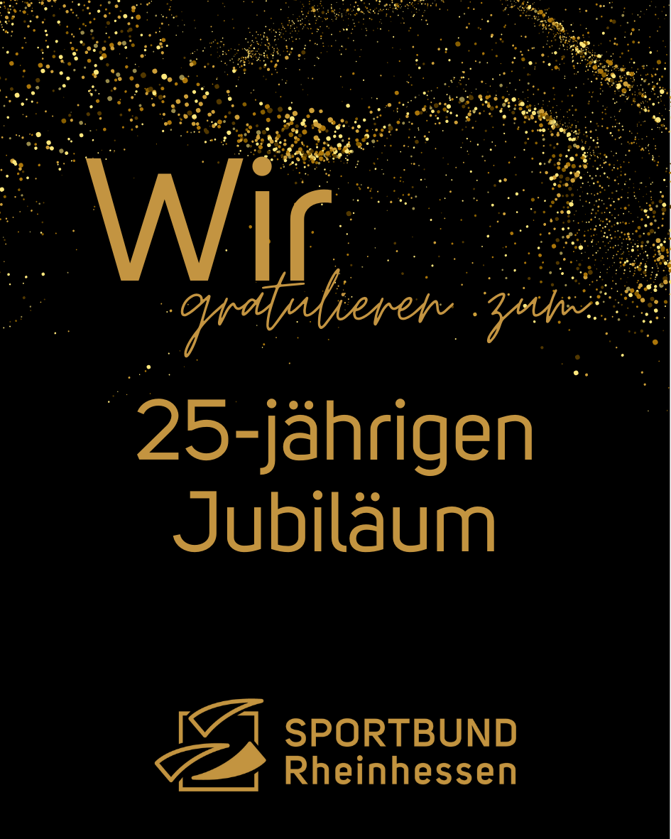 Gratulation zum 25-jährigen Jubiläum des Sportbundes