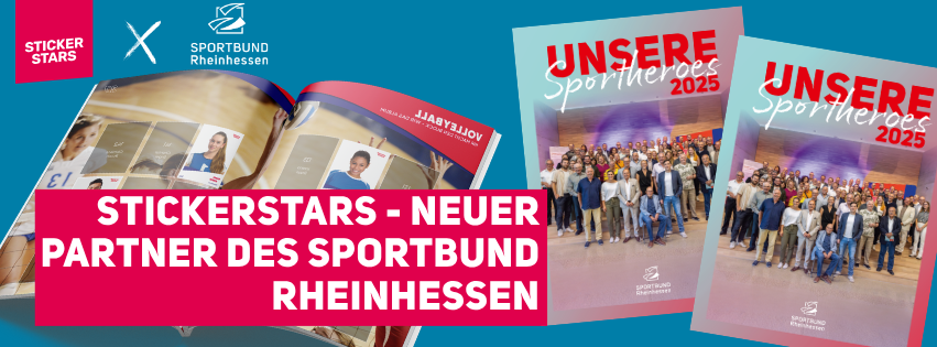 Headerbild Stickerstars Kooperation mit Sportbund Rheinhessen
