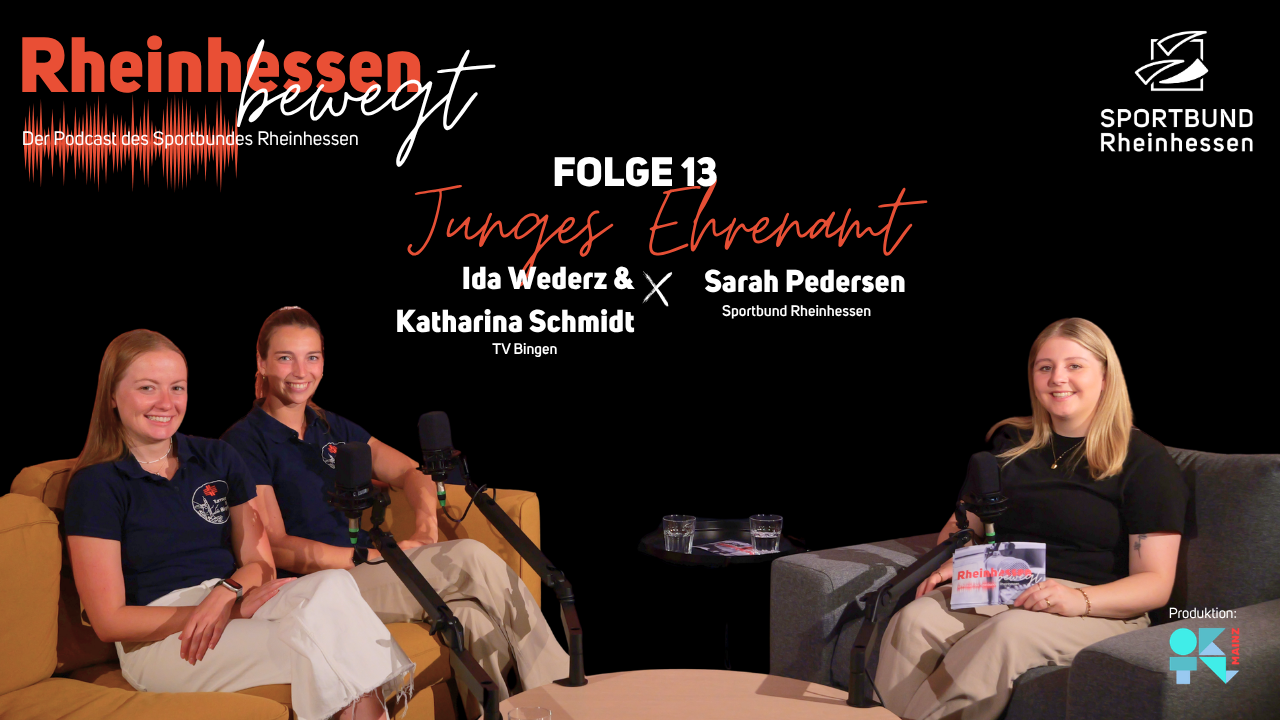 Podcast Thumbnail YouTube Folge 13 Junges Ehrenamt mit Ida Wederz, Katharina Schmidt und Sarah Pedersen