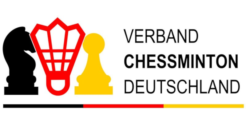 Logo des Verbands Chessminton Deutschland mit Schachfigur und Badminton-Schläger