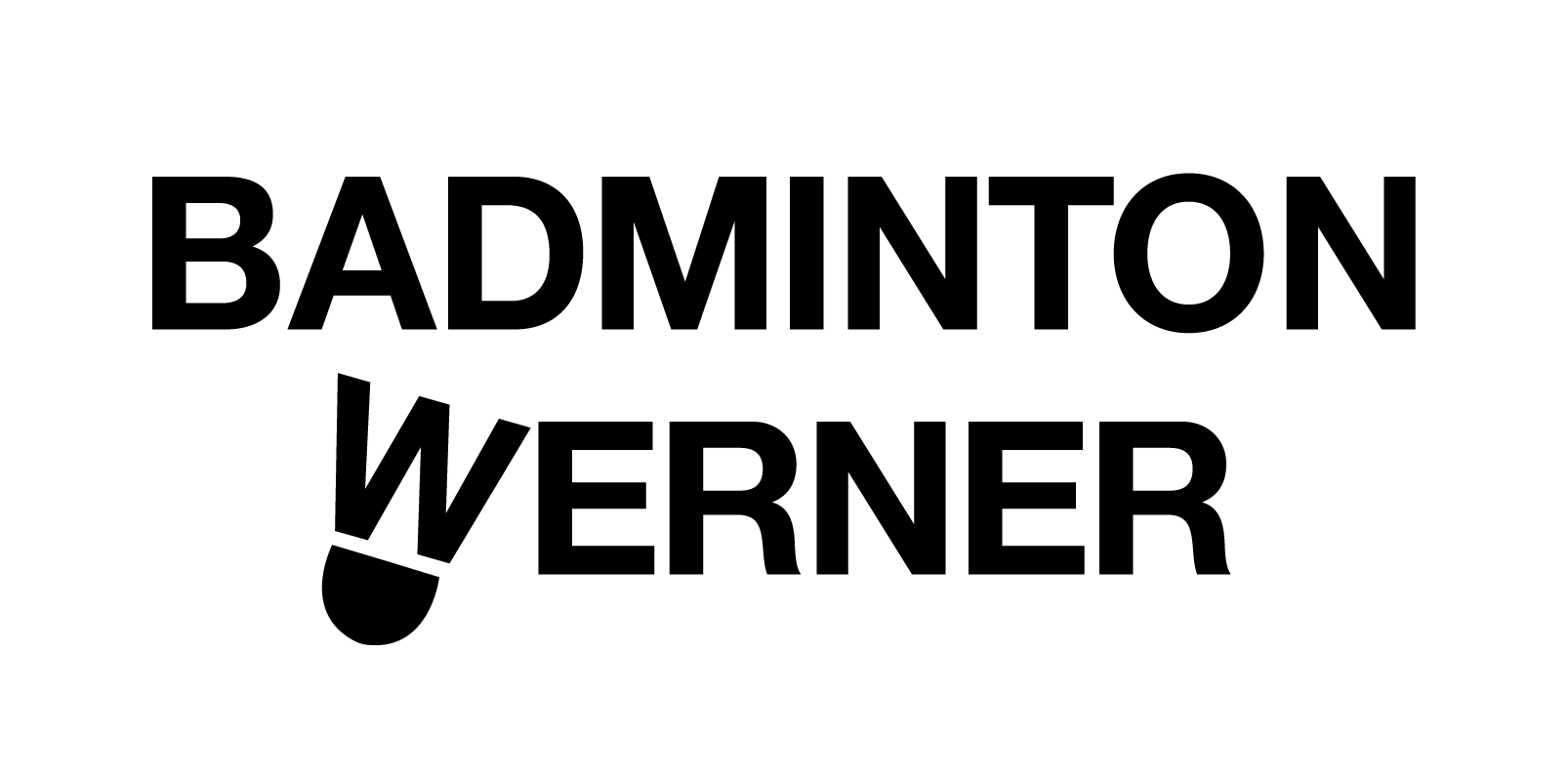 Schwarzes Logo von Badminton Werner