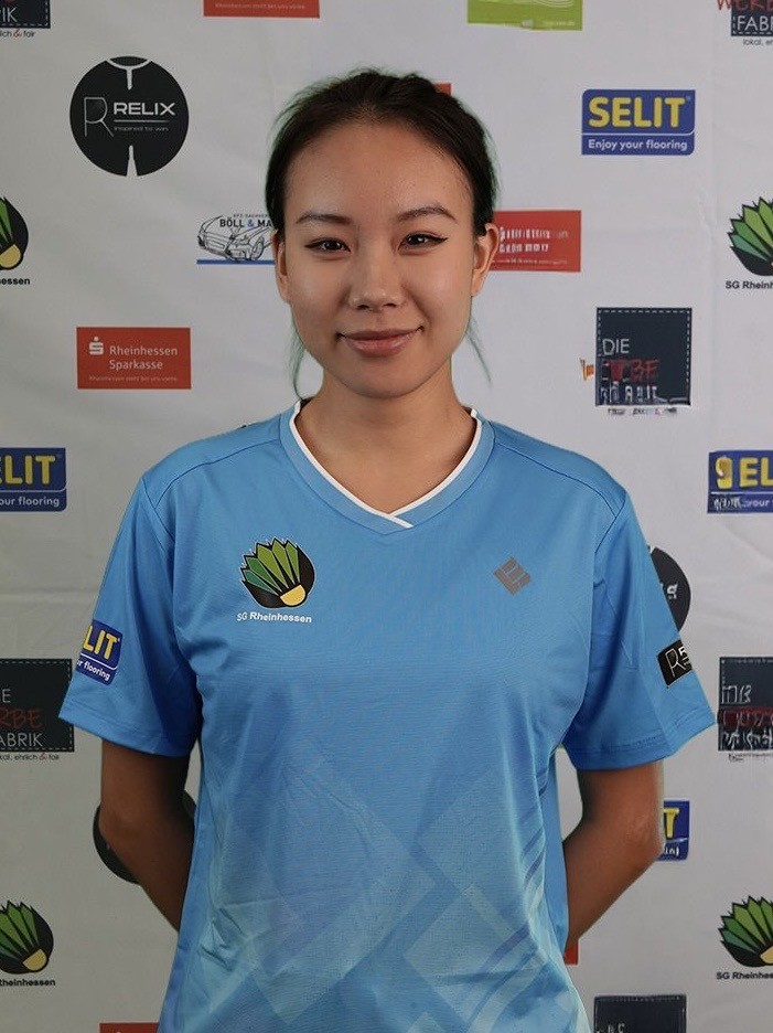 Hehui Zhou im Trikot der SG Rheinhessen