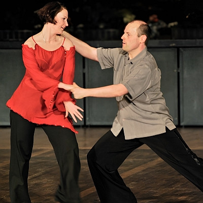 Bogdol und Hardt beim Paartanz auf der Bhne