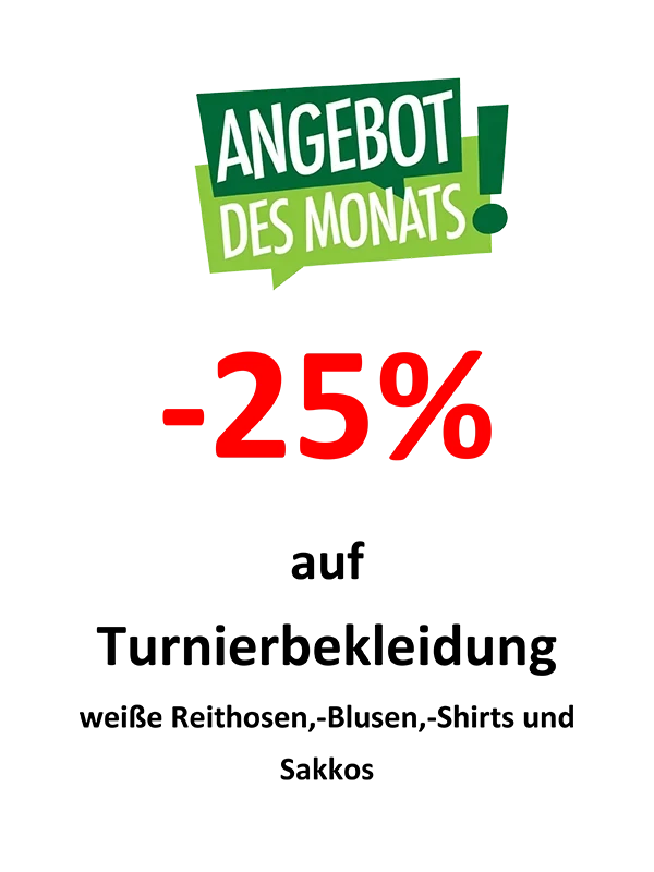 Angebot des Monats August: 25 Prozent Rabatt Aktion