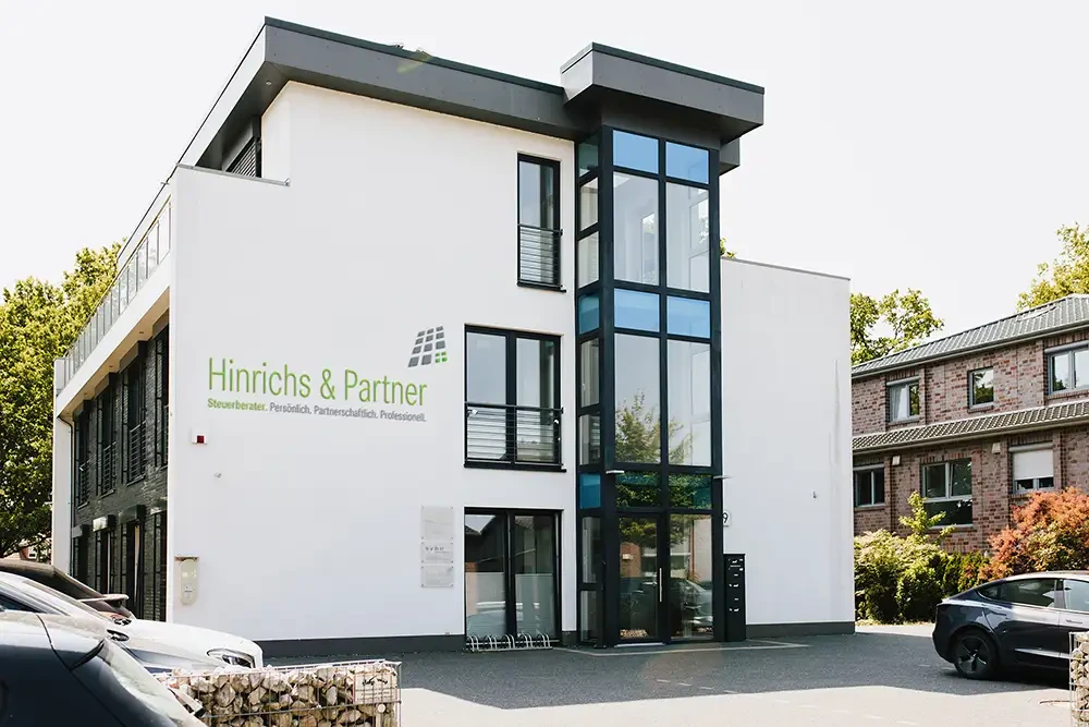 Außenansicht des Gebäudes von Hinrichs & Partner Steuerberater