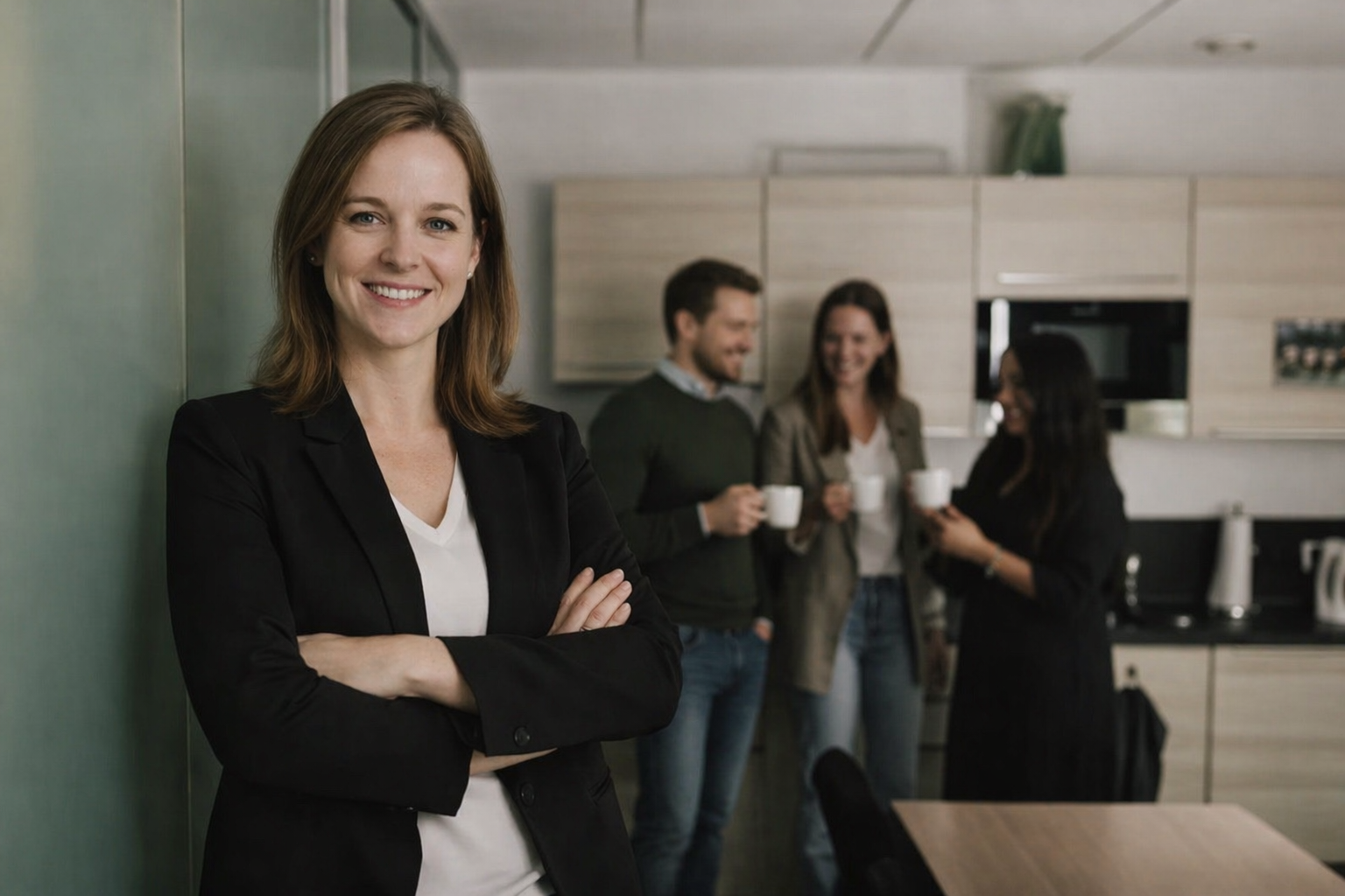 Steuerberater Hinrichs Team in Magdeburg und Oldenburg bei einer Besprechung im Büro