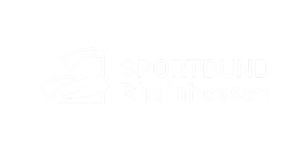 Logo des Sportbund Rheinhessen auf schwarzem Hintergrund