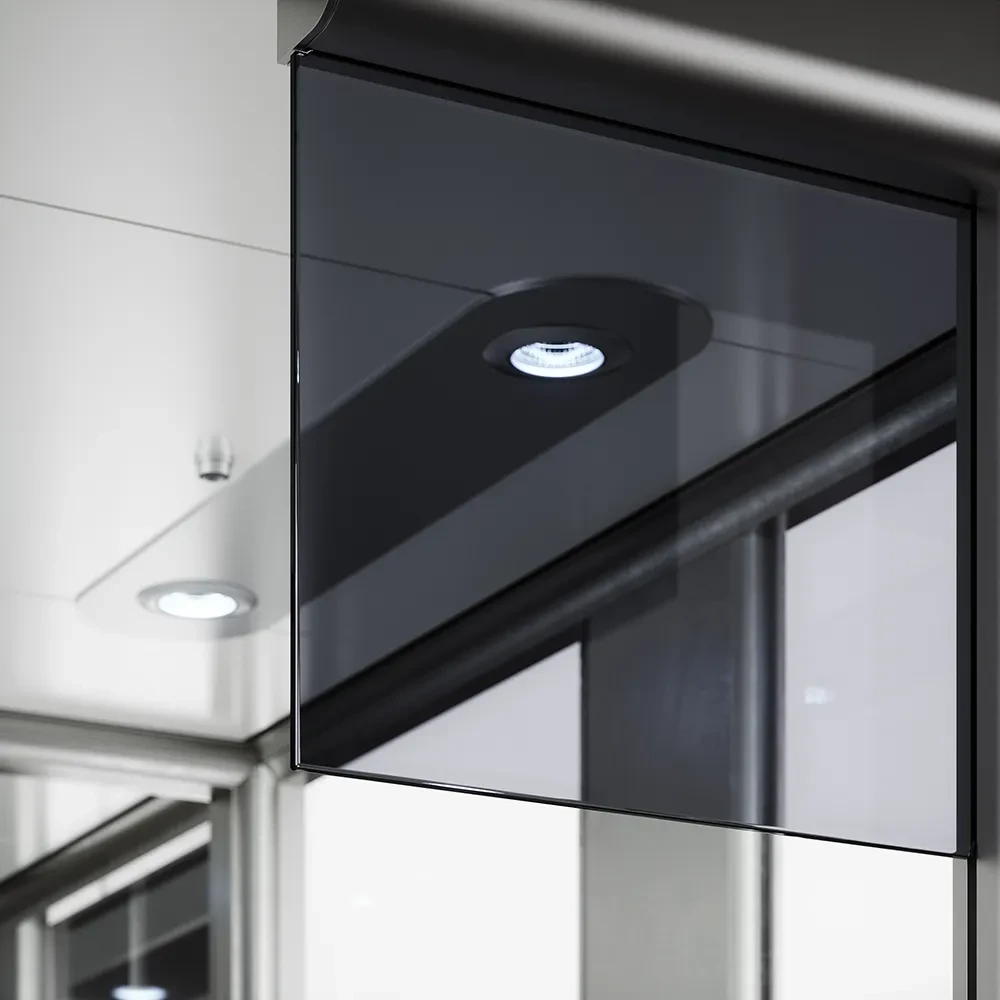 Detailansicht moderner ELTEC Homelift mit LED-Beleuchtung