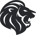 Icon Löwe – stilisiertes Löwenkopf-Symbol
