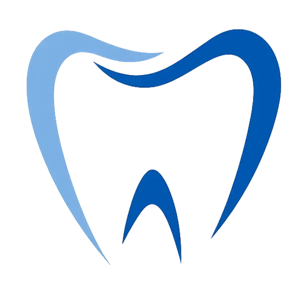 Zahn Symbol in Blau als Zahn-Icon oder Logo