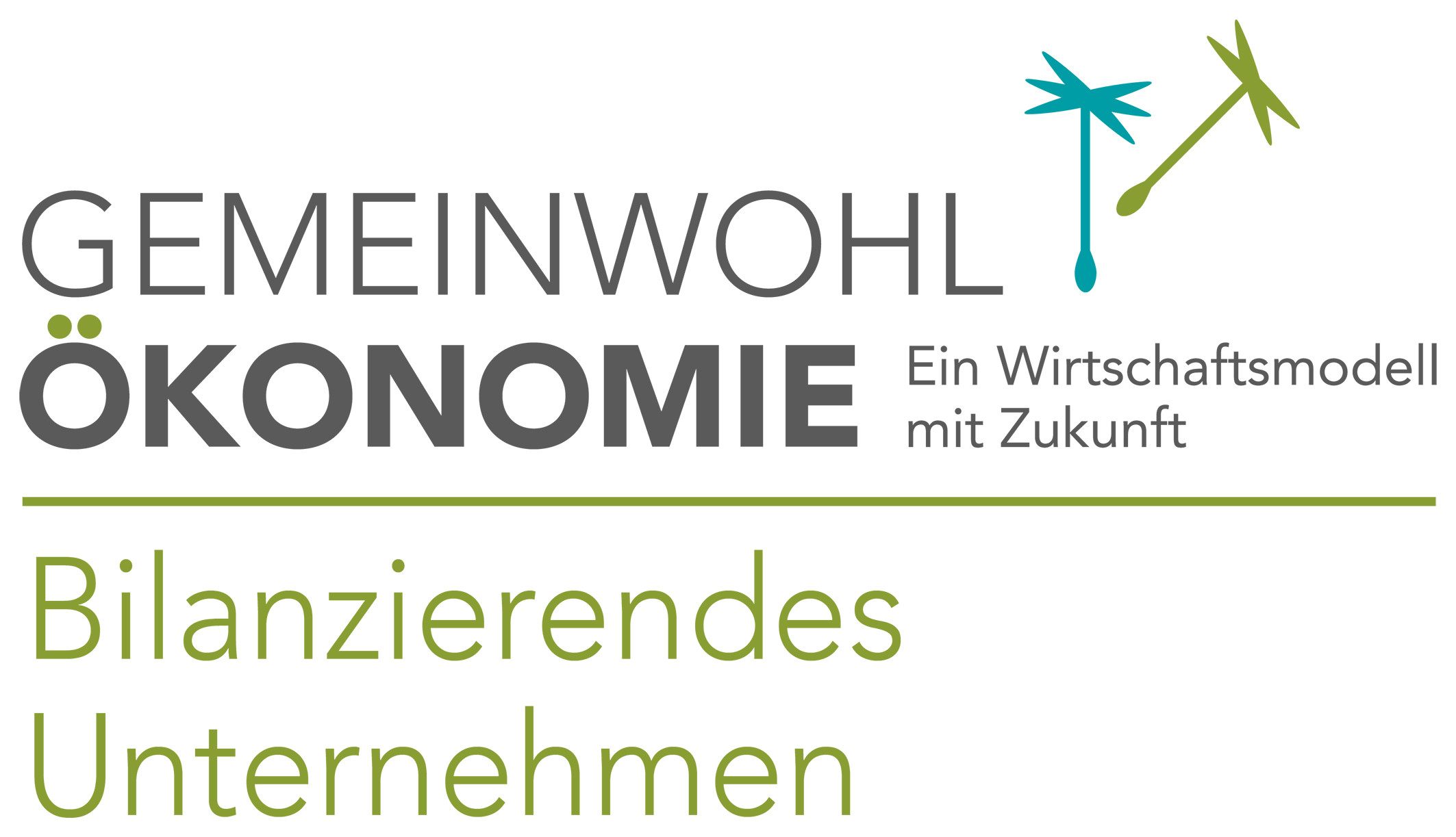Logo der Gemeinwohl-Ökonomie, farbig, für Unternehmen in Deutschland, Webversion