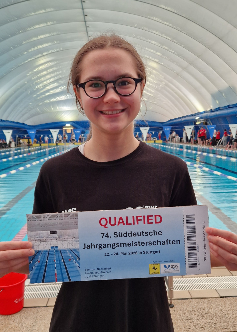Teilnehmer mit Qualifikationsnachweis für die 74. Süddeutsche Jahrgangsmeisterschaften Schwimmen 2026 in Stuttgart am Beckenrand