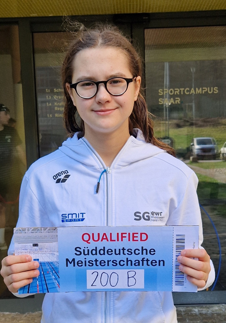 Schwimmerin qualifiziert sich für Süddeutsche Meisterschaften am Sportcampus Saar