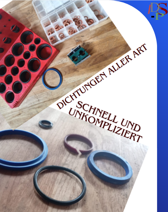 Verschiedene Dichtungen aller Art auf einem Holztisch, schnell und unkompliziert erhältlich