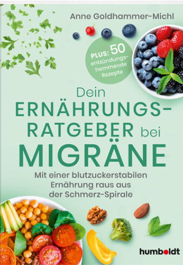 Ernährungsratgeber bei Migräne mit blutzuckerstabiler Ernährung und entzündungshemmenden Rezepten