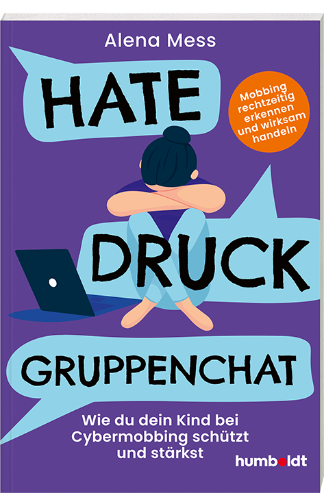 Buchcover von 9783842618213 mit Illustration zu Mobbing, Hate, Druck und Gruppenchat