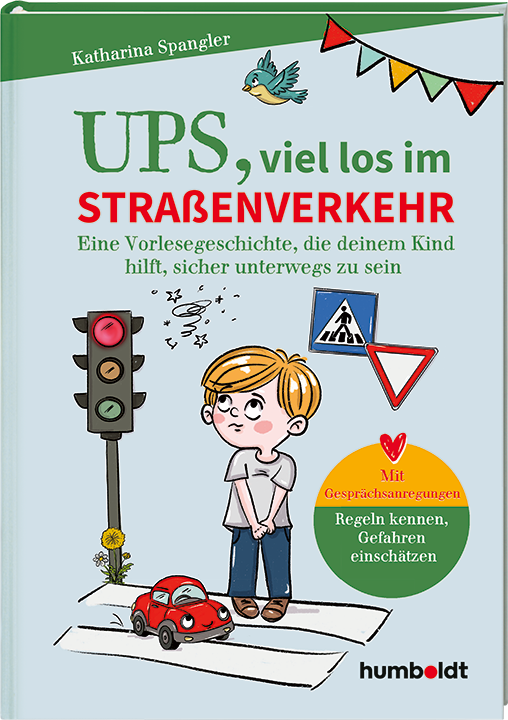 Buchcover UPS, viel los im Straßenverkehr – Vorlesegeschichte für Kinder zur Verkehrssicherheit
