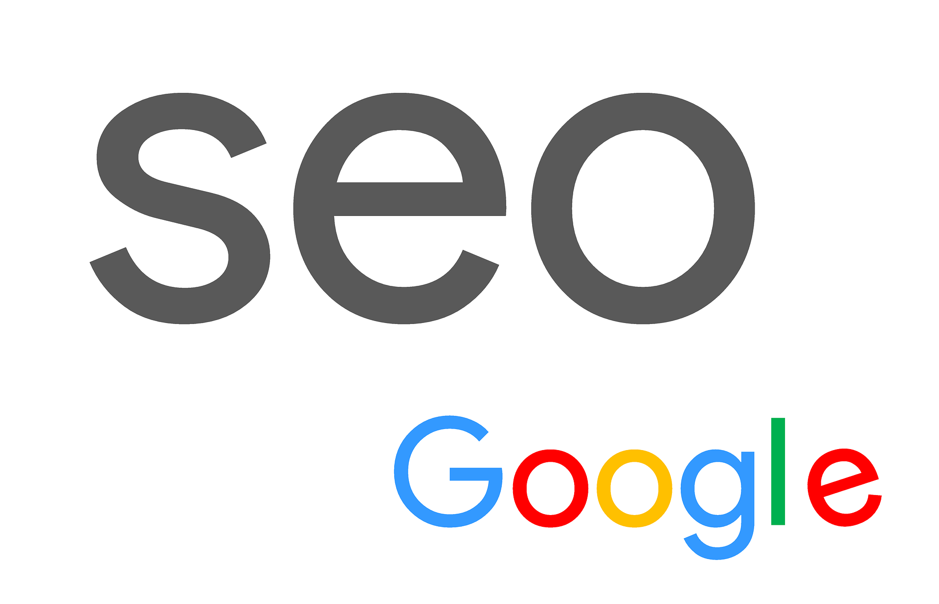 SEO und Google Logo – Suchmaschinenoptimierung Illustration