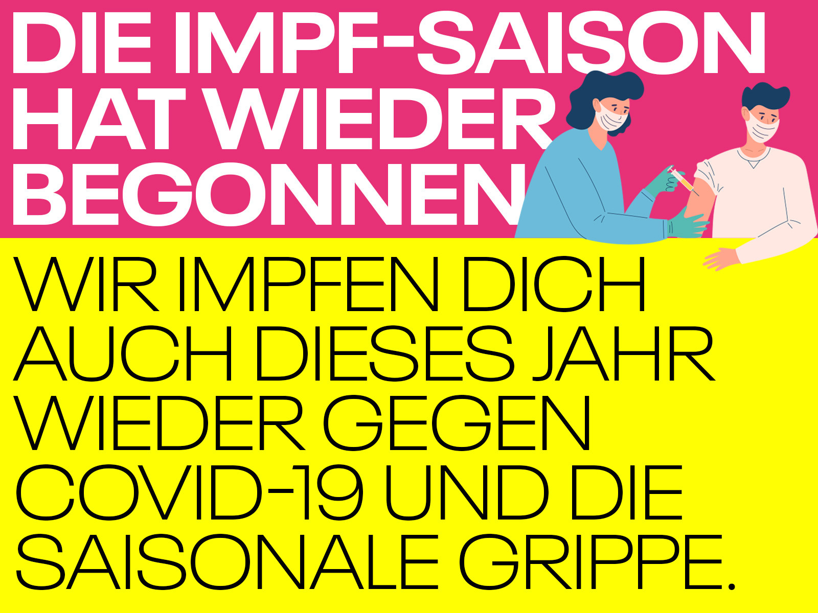 SHAP Impf-Saison 2026: Impfung gegen COVID-19 und saisonale Grippe