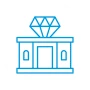 Icon Juwelier Innung – Symbol für Juweliergeschäft mit Diamant