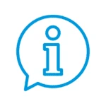 Icon Informationsvorsprung – Informationssymbol in Sprechblase