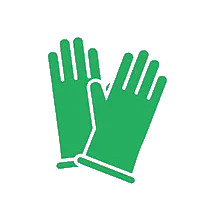 Icon Handschuhe – grüne Schutzhandschuhe Symbol