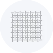 Geometrisches Geflecht Muster in Grau auf weißem Hintergrund