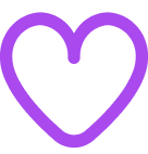 fi-rr-heart lila Herz Symbol Icon