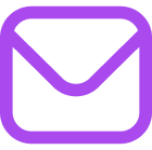 fi-rr-envelope Icon eines Briefumschlags in Lila
