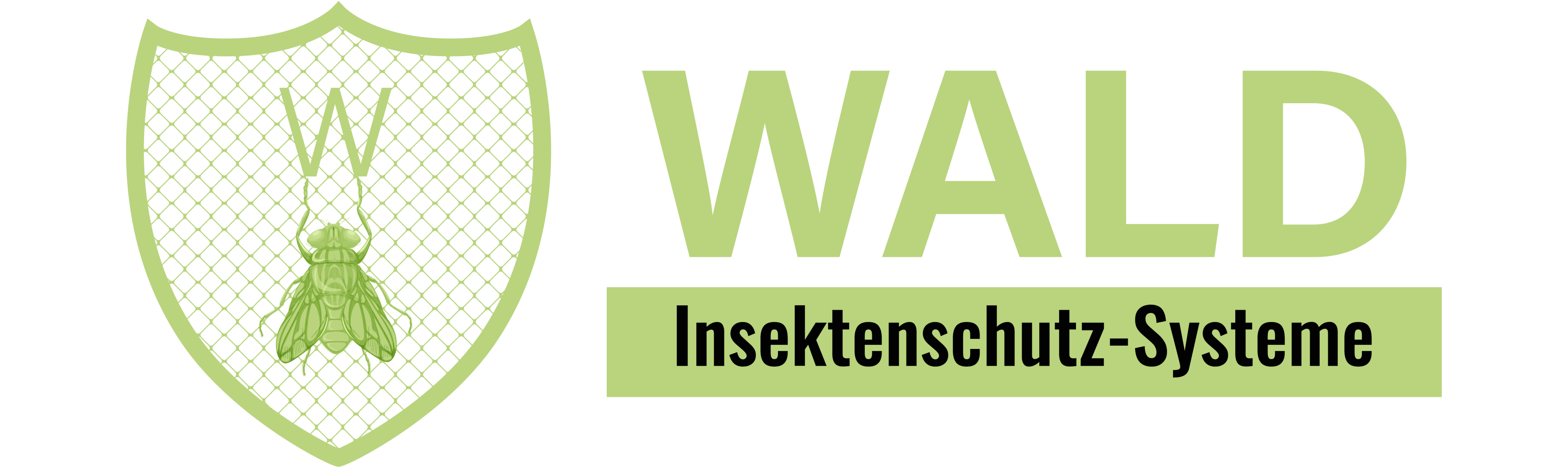 Logo mit grünem Schriftzug WAWA Insektenschutz