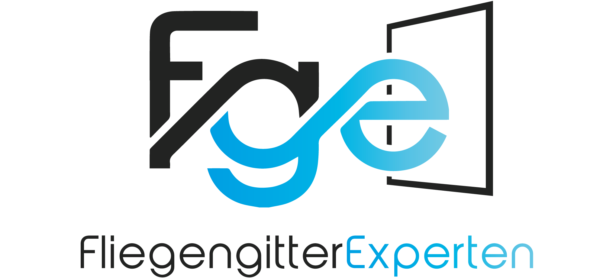 Logo mit dem Schriftzug 'EngengitterExpert' in Schwarz und Blau
