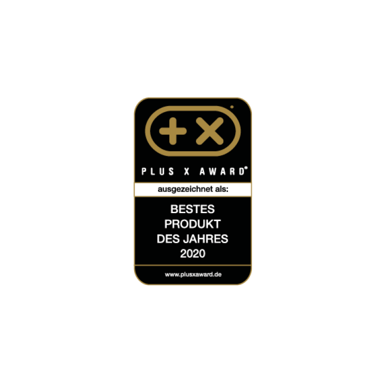 Plus X Award Siegel: Bestes Produkt des Jahres 2020