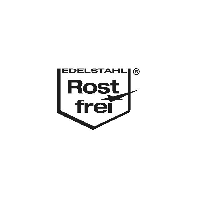Edelstahl Rostfrei Logo als Zeichen für rostfreien Edelstahl