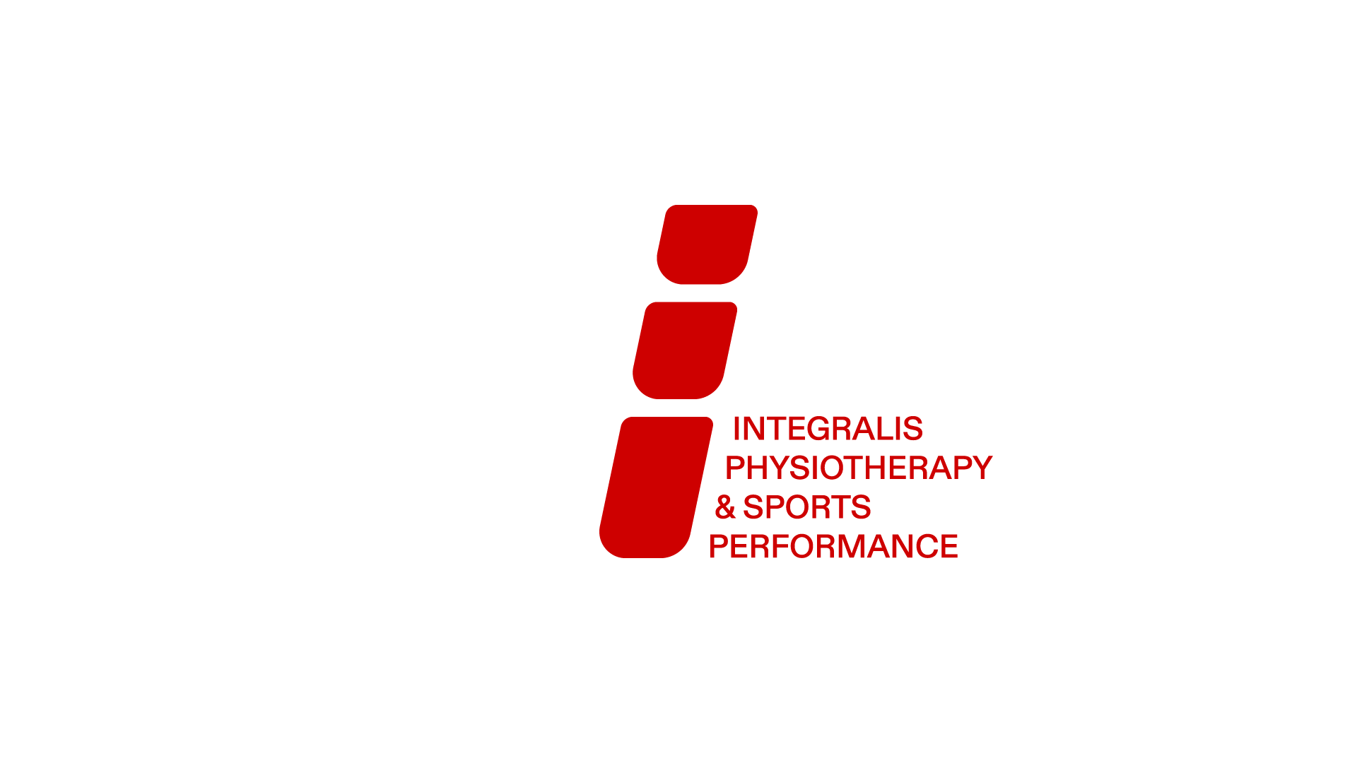 Integralis Isologo – Logo von Integralis Physiotherapy & Sports Performance in Rot und Schwarz