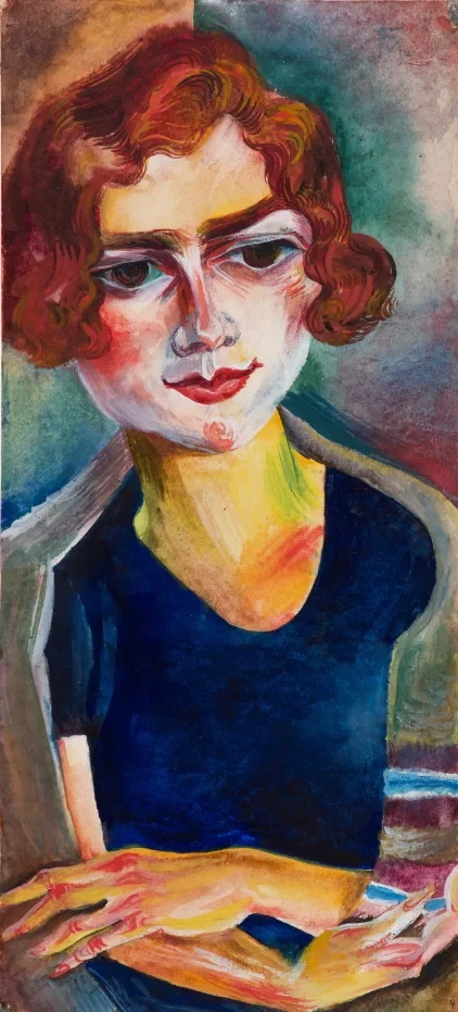 Expressionistisches Porträt einer Frau aus dem Beitrag Archiv Laboratorium Moderne