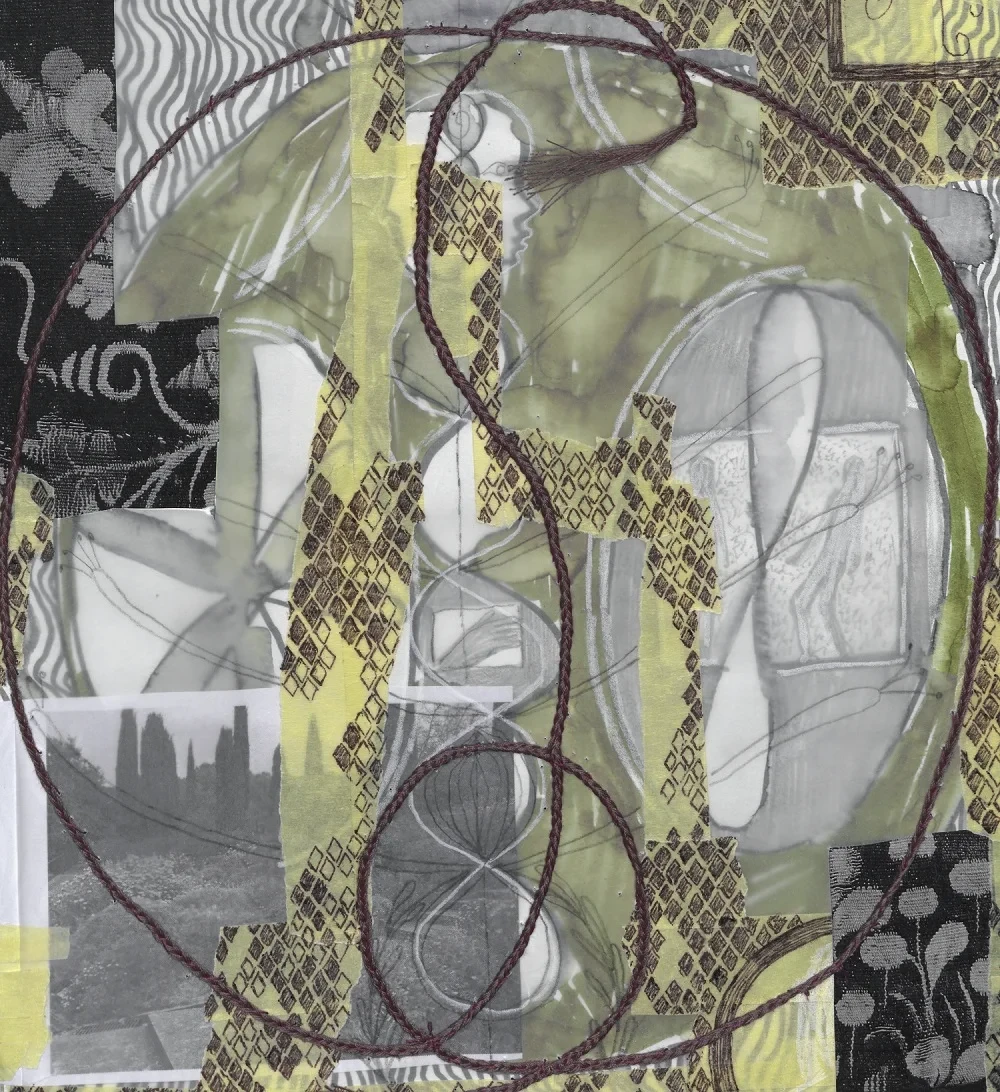 Kunstwerk von Isabel Nuno de Buen im Beitrag-Archiv, Collage mit abstrakten Formen und Texturen