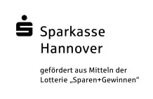 Förderlogo Sparkasse Hannover 2011, gefördert durch die Lotterie Sparen+Gewinnen