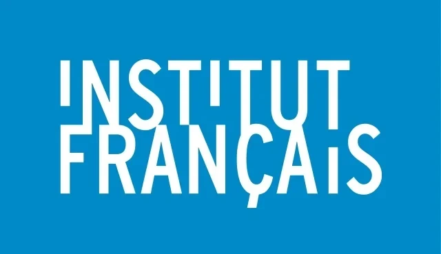 Logo des Institut Français auf blauem Hintergrund
