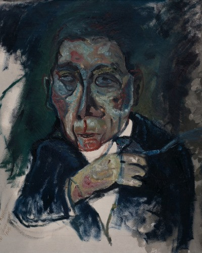 Gemde eines Mannes im expressionistischen Stil mit dem Namen Gleichmann-Klein