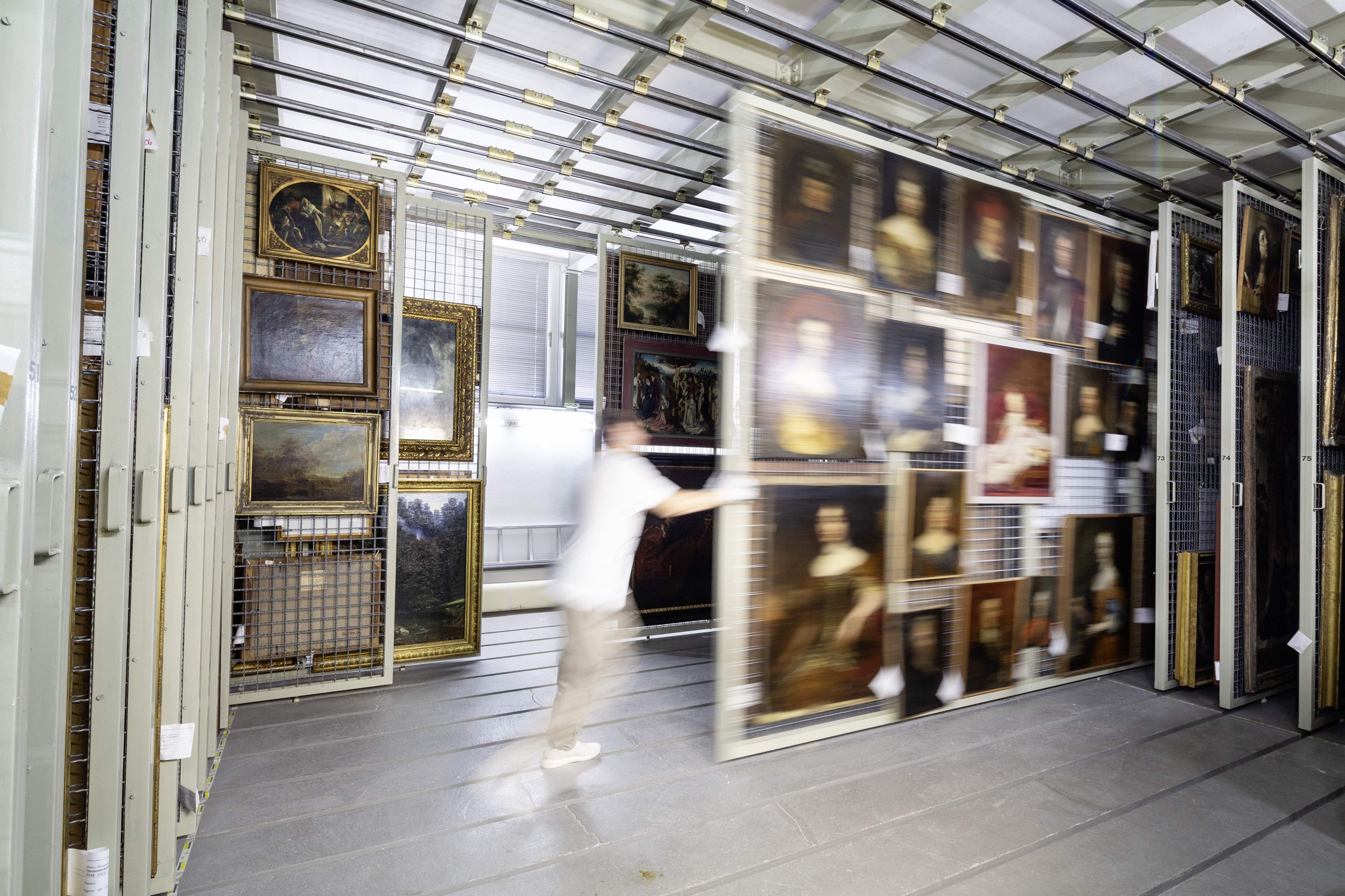 Gemäldelager im Landesmuseum Hannover, Foto von Verena Meier