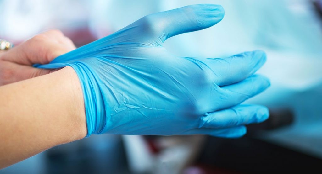 Prostata Hilfe Deutschland: Illustrationsbild - Latexhandschuhe