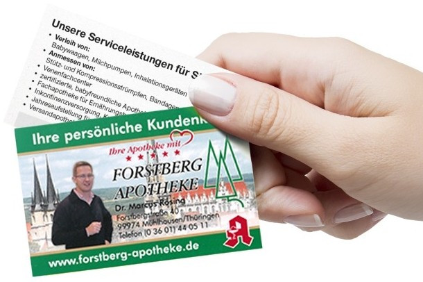 Kundenkarte der Forstberg Apotheke