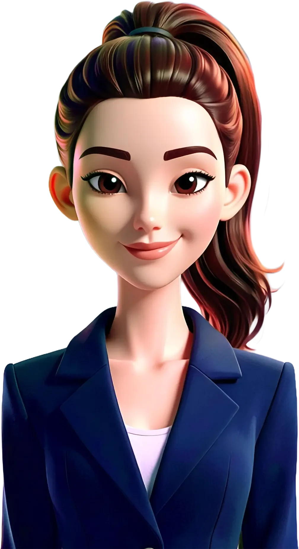 Lisa Avatar 1 – weiblicher animierter Charakter im Business-Look
