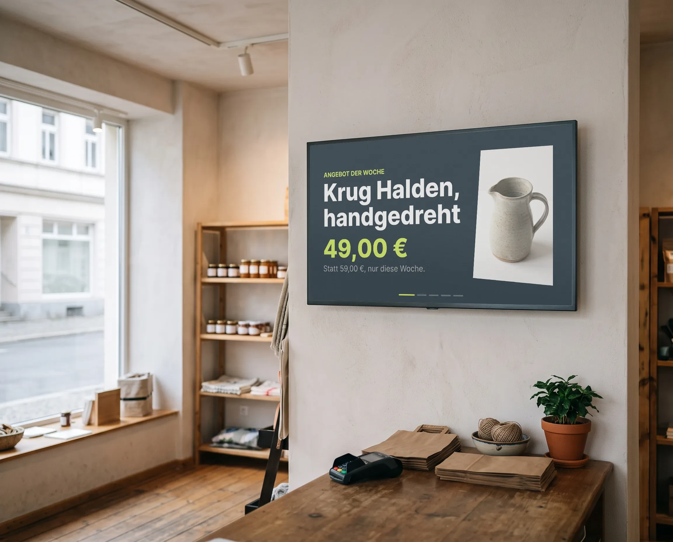 COCO Website-Editor mit Auswahl an Stil-Versionen für den ersten Entwurf (KI-generiert)