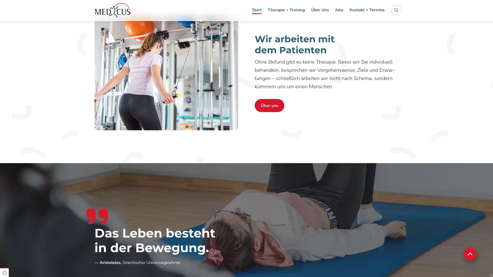 medicus Physiotherapie Training und Bewegung im Gesundheitszentrum