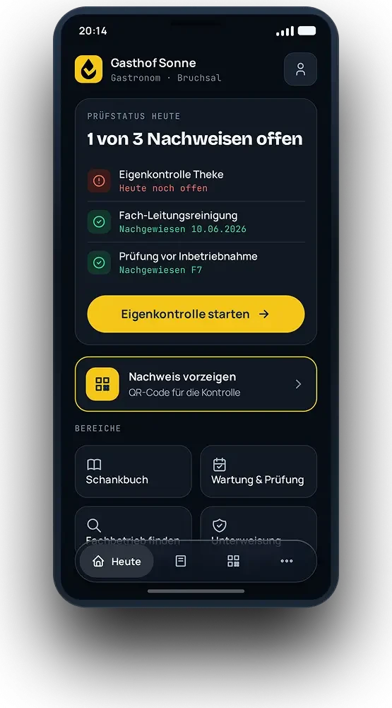Dieselben Ansichten im Nachtmodus, umgefaerbt ueber dieselben Farbtokens