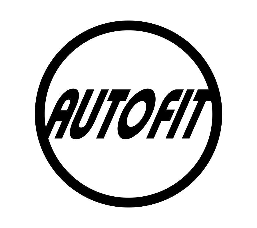 AUTOFIT Logo in schwarz-wei im Kreis
