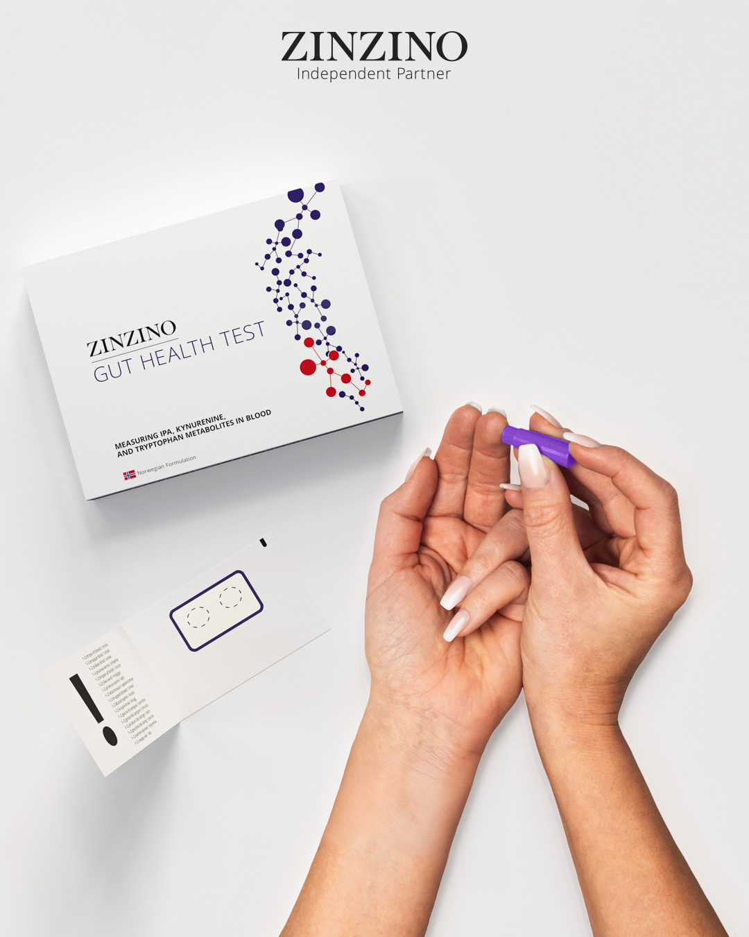 Zinzino Gut Health Test – Anwendung eines Darmgesundheitstests mit Blutprobe