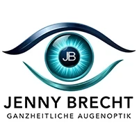 Logo von Jenny Brecht ganzheitliche Augenoptik mit stilisiertem Auge und Initialen JB