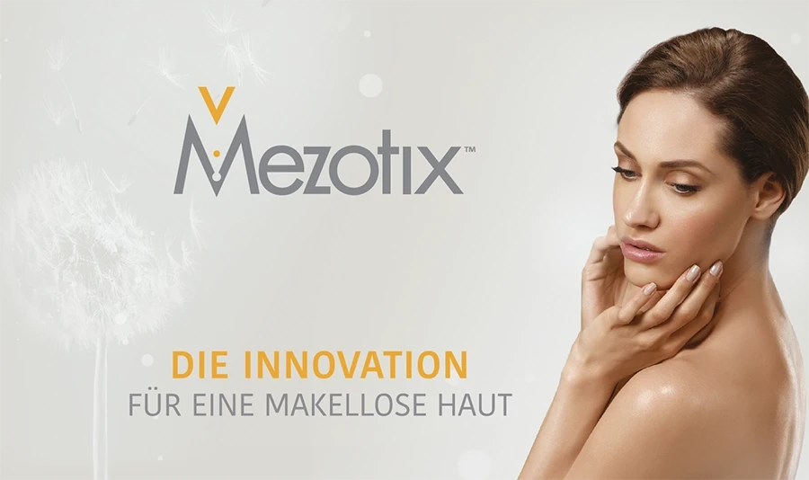 Mezotix Innovation fr makellose Haut mit schner Frau